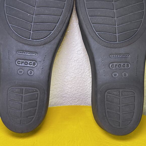 Crocs Rhonda Women’s Size 9M Brown Slides Wedge Heel Sandal Comfort - Picture 16 of 16